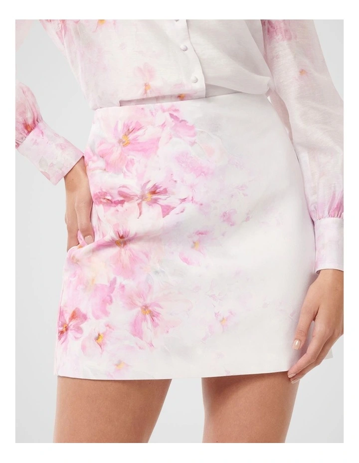 Blossom A-Line Mini Skirt in Pink image 1