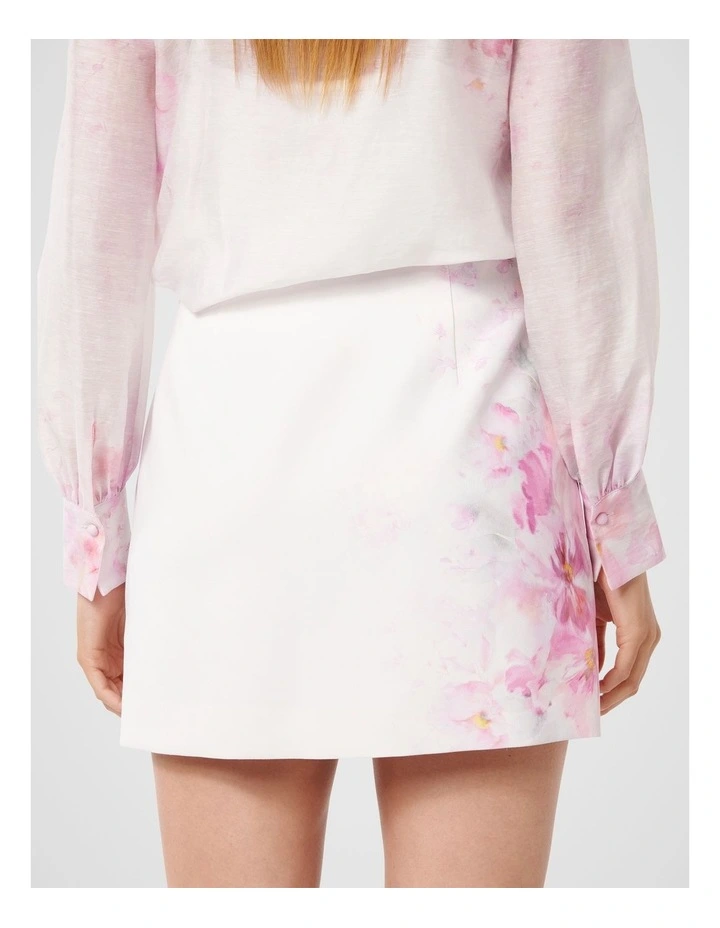 Blossom A-Line Mini Skirt in Pink image 2