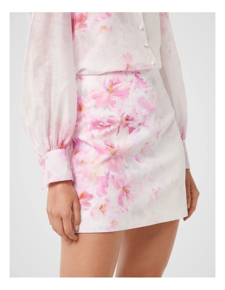Blossom A-Line Mini Skirt in Pink image 3