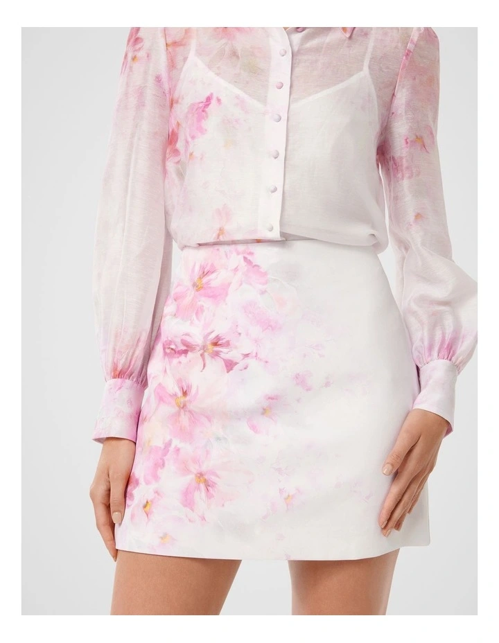 Blossom A-Line Mini Skirt in Pink image 4