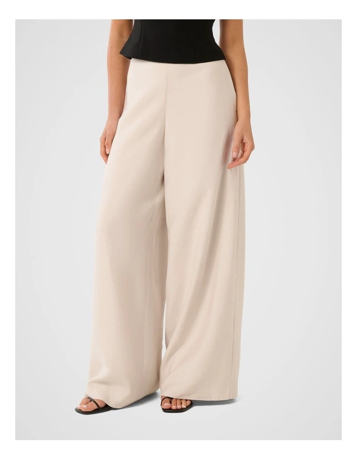 Harriet Wide Leg Pant in White image 1