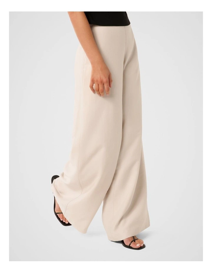 Harriet Wide Leg Pant in White image 3