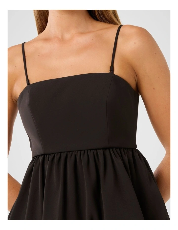 Victoria Strapless Peplum Top in Black image 4