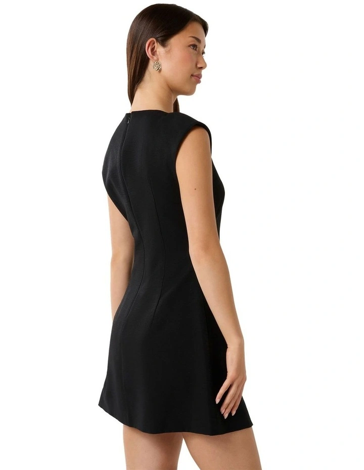 asymmetrical button mini dress Asymmetric Button Mini Dress