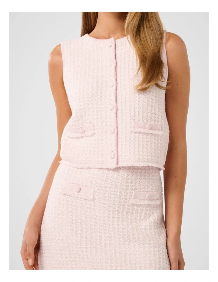 soduk breeze knit tank top / pink タンクトップ