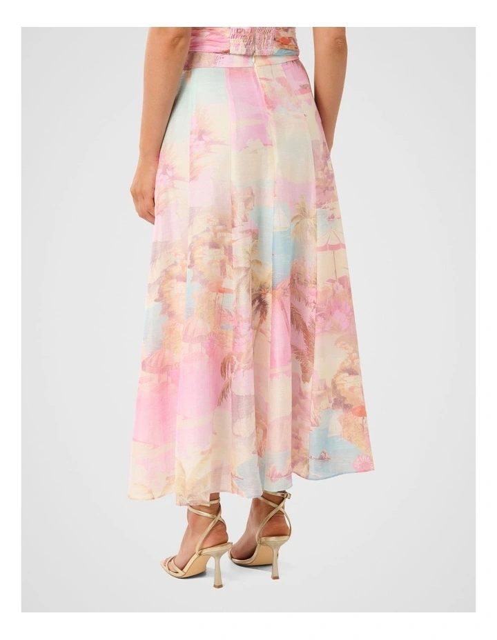 Laia Midi Skirt in Pink image 2