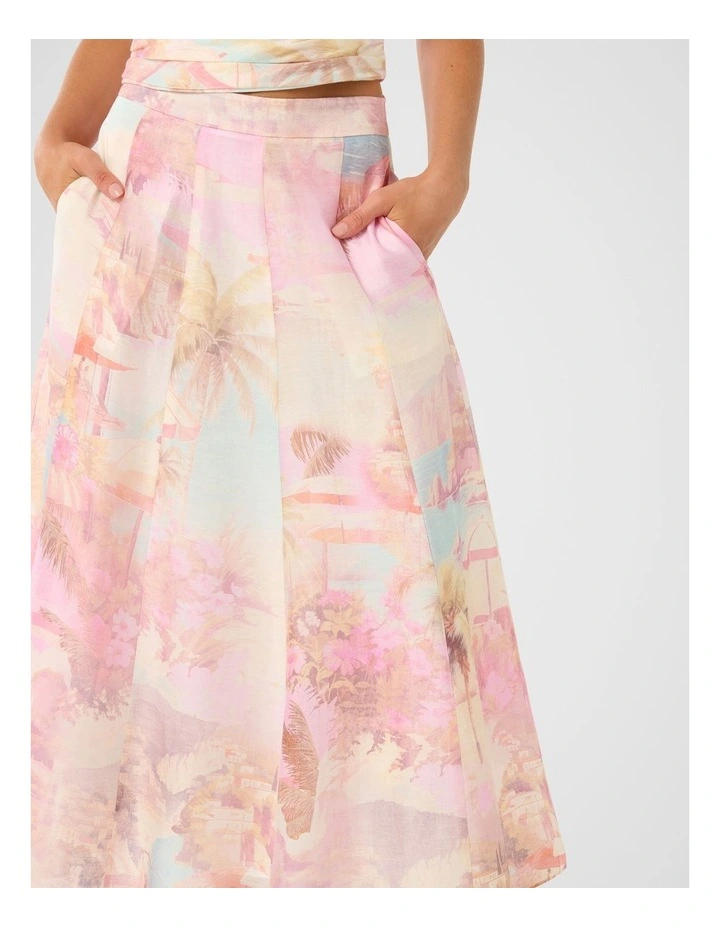 Laia Midi Skirt in Pink image 4