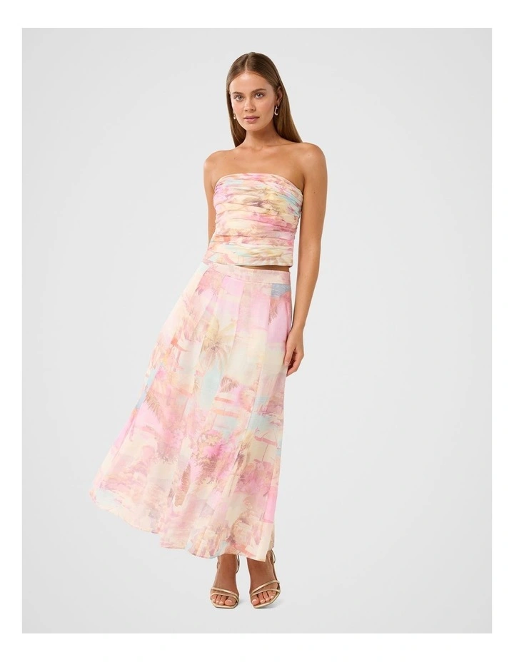 Laia Midi Skirt in Pink image 5