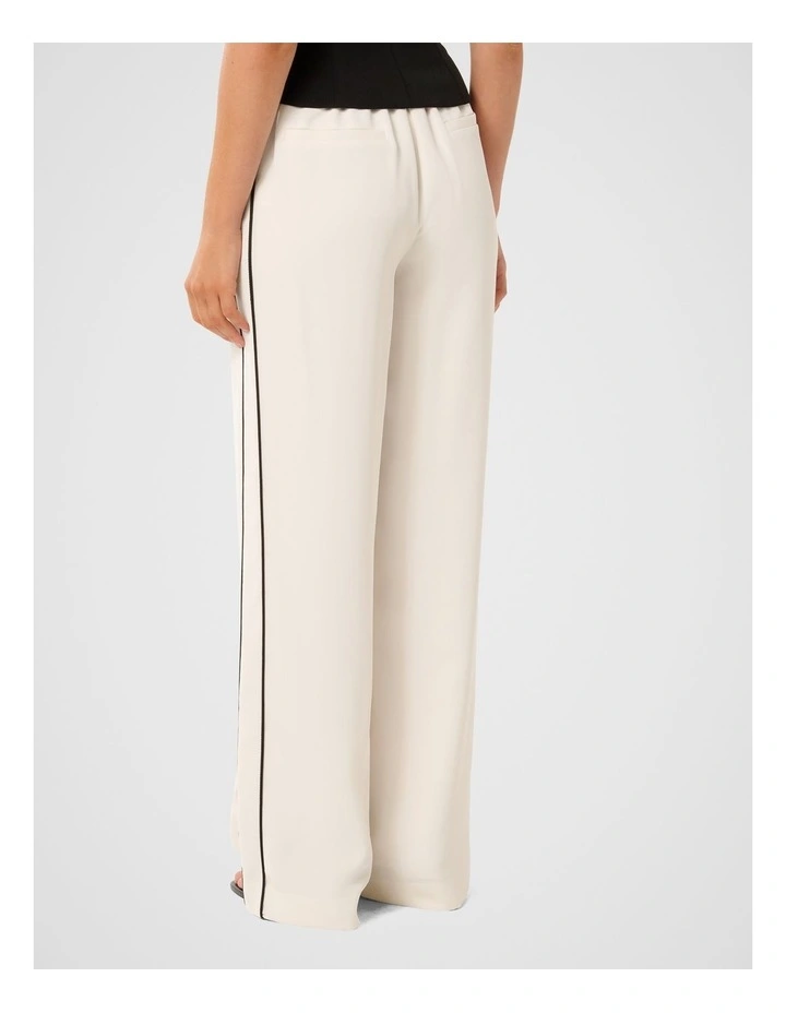 Brandi Stripe Wide Leg Pant in White image 2