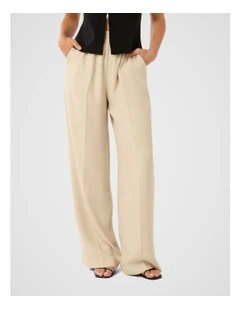 Enya Elastic Wide Leg Pant in Neutral