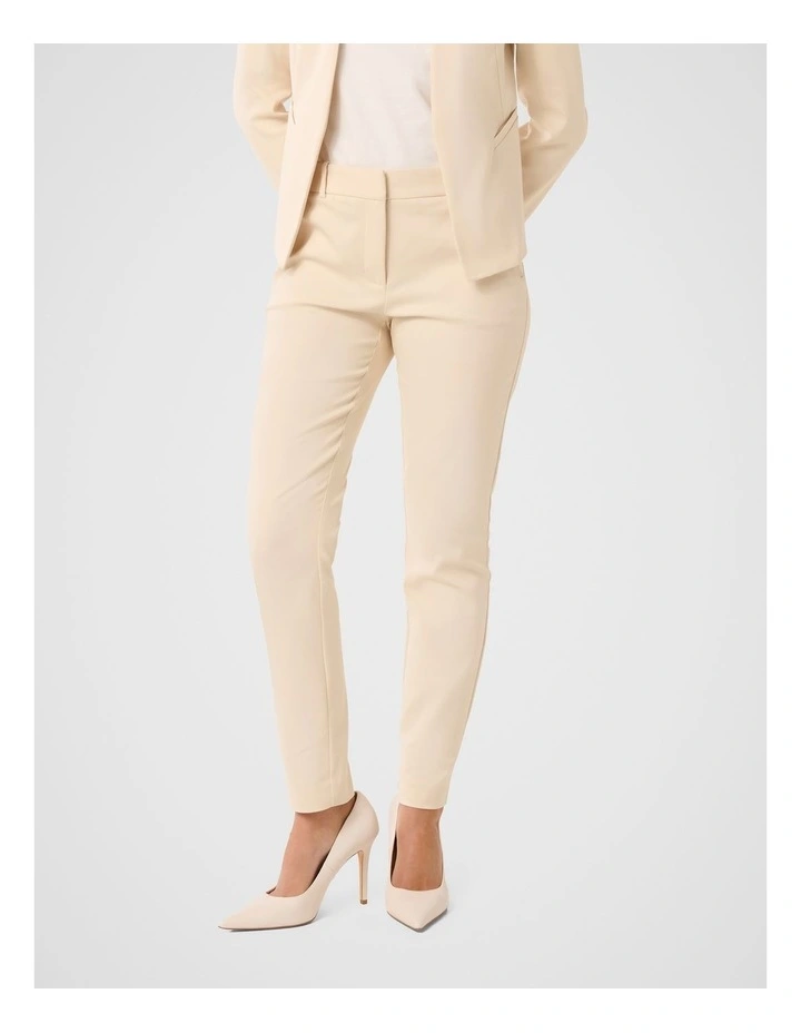 Grace 7/8th Slim Pants in Cream image 1