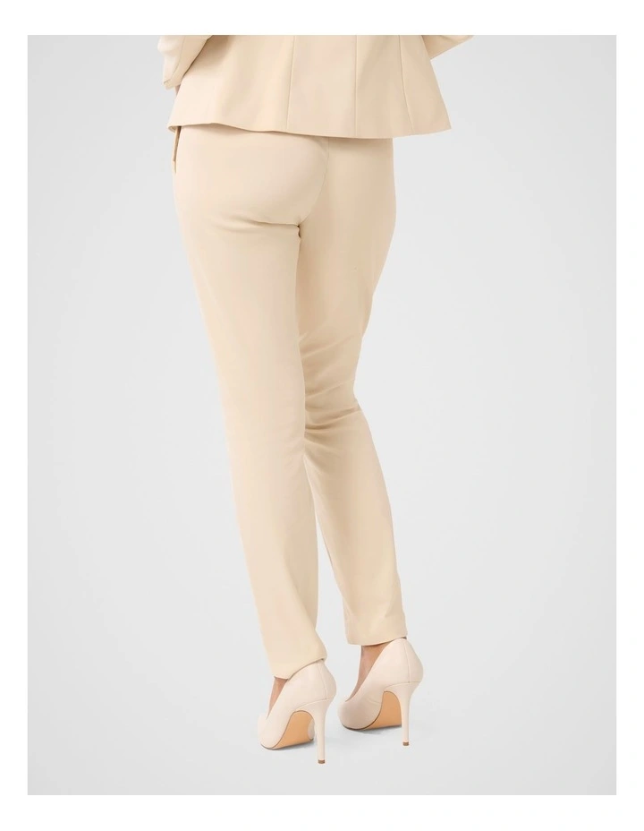 Grace 7/8th Slim Pants in Cream image 2