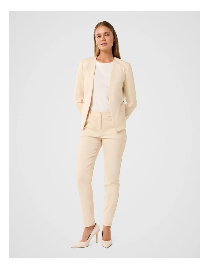Grace 7/8th Slim Pants in Cream image 5