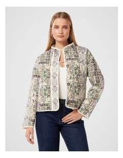 Astrid Quilted Liner Jacket in Multi