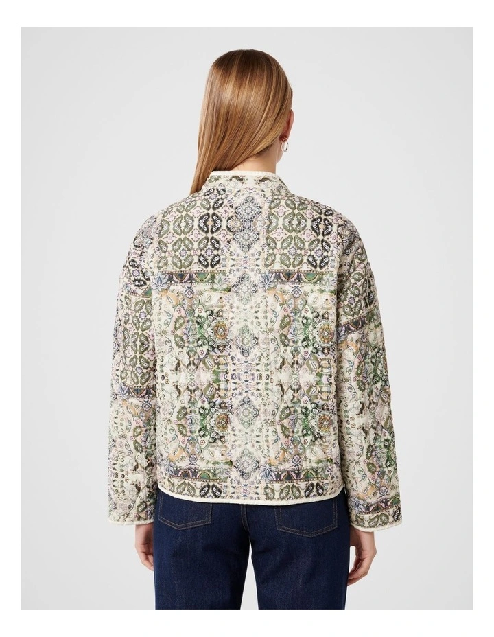 Astrid Quilted Liner Jacket in Multi image 2