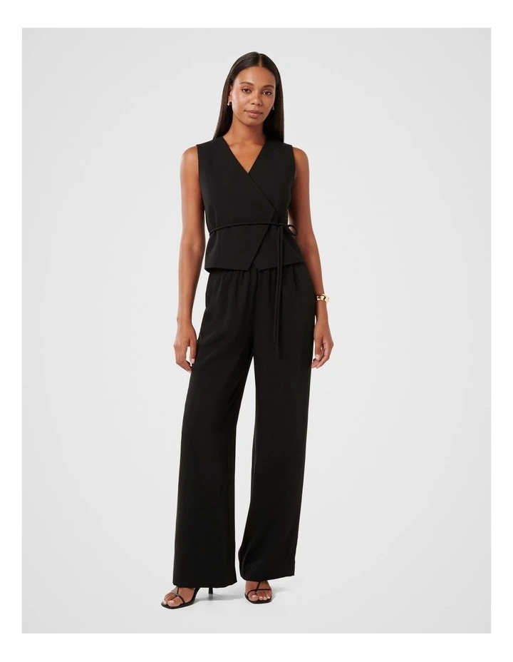 Cari Asymmetrical Waistcoat in Black image 5