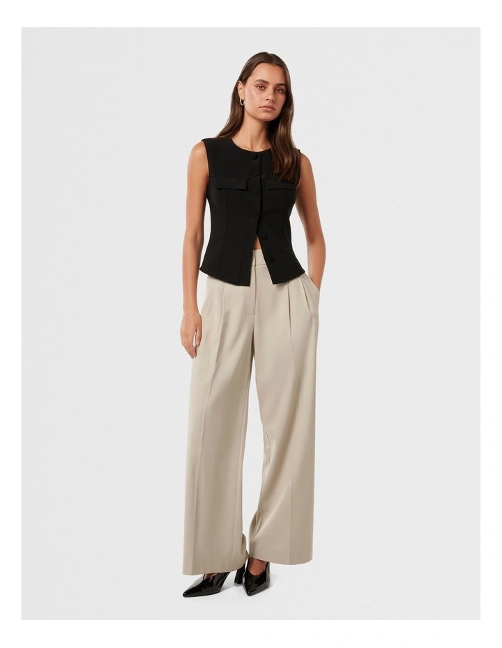 Kylie Utility Vest Top in Black image 5