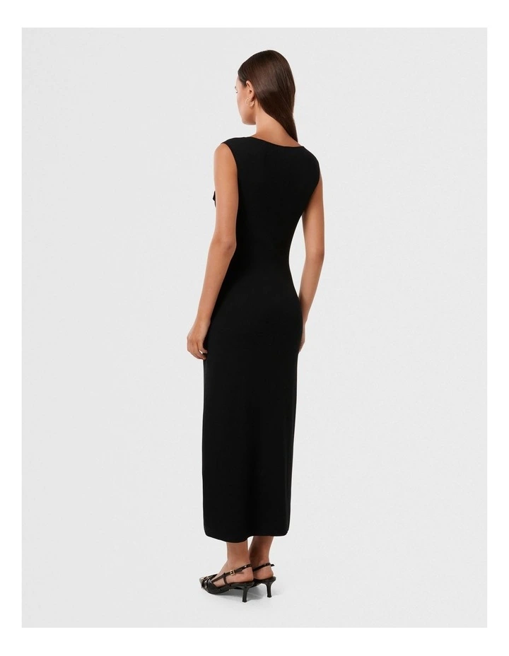 Harriet Zip Through Maxi Dress in Black image 2