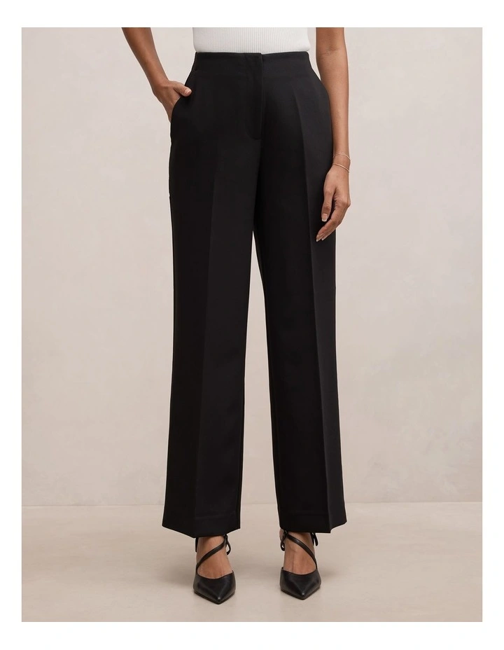 Fiora Straight Pants in Black image 1