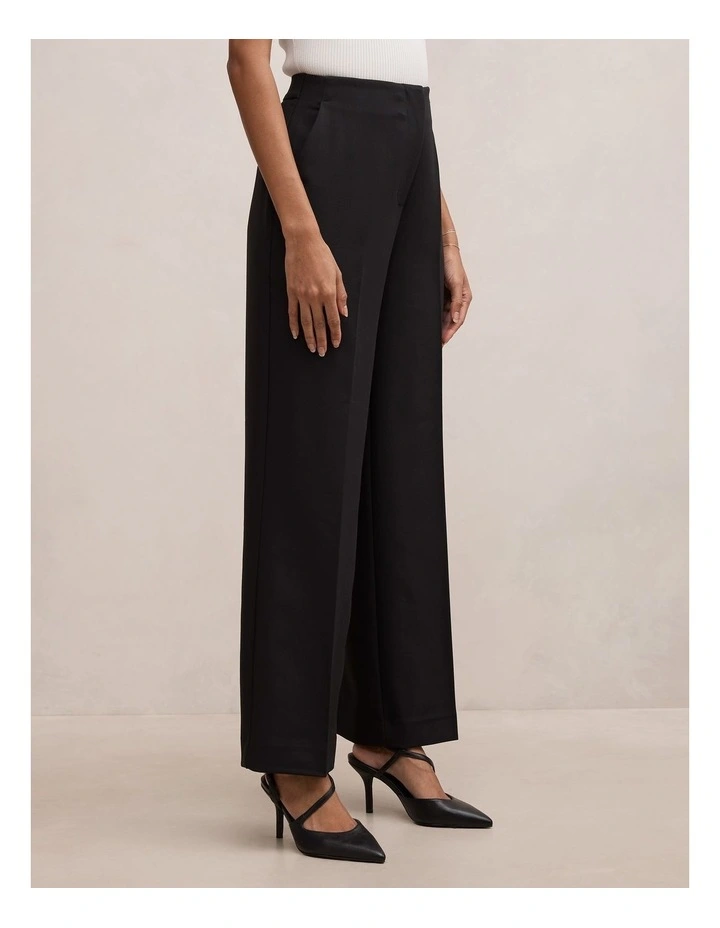 Fiora Straight Pants in Black image 3