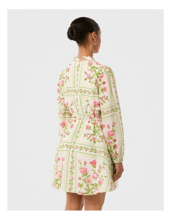 Tamila Printed Mini Dress in Pink Bellview Floral image 2