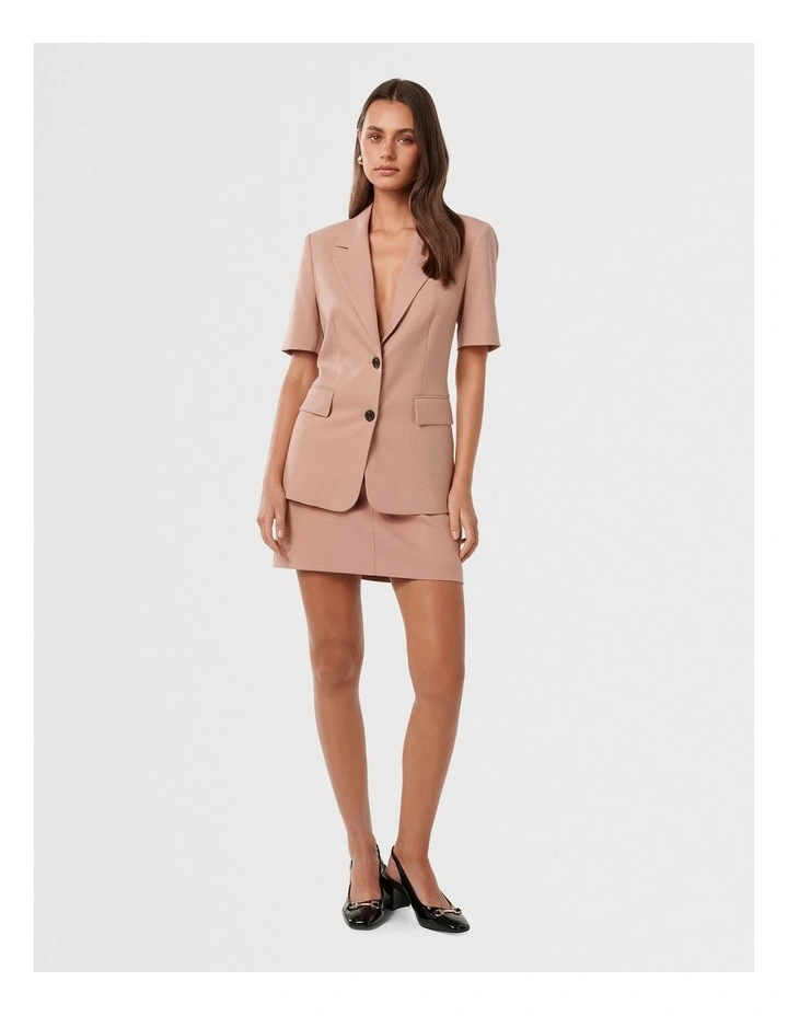 Iris Short Sleeves Jacket in Pink image 5