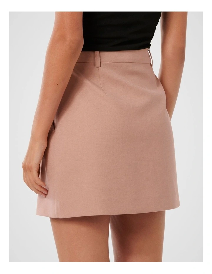Iris Tailored Mini Skirt in Pink image 2