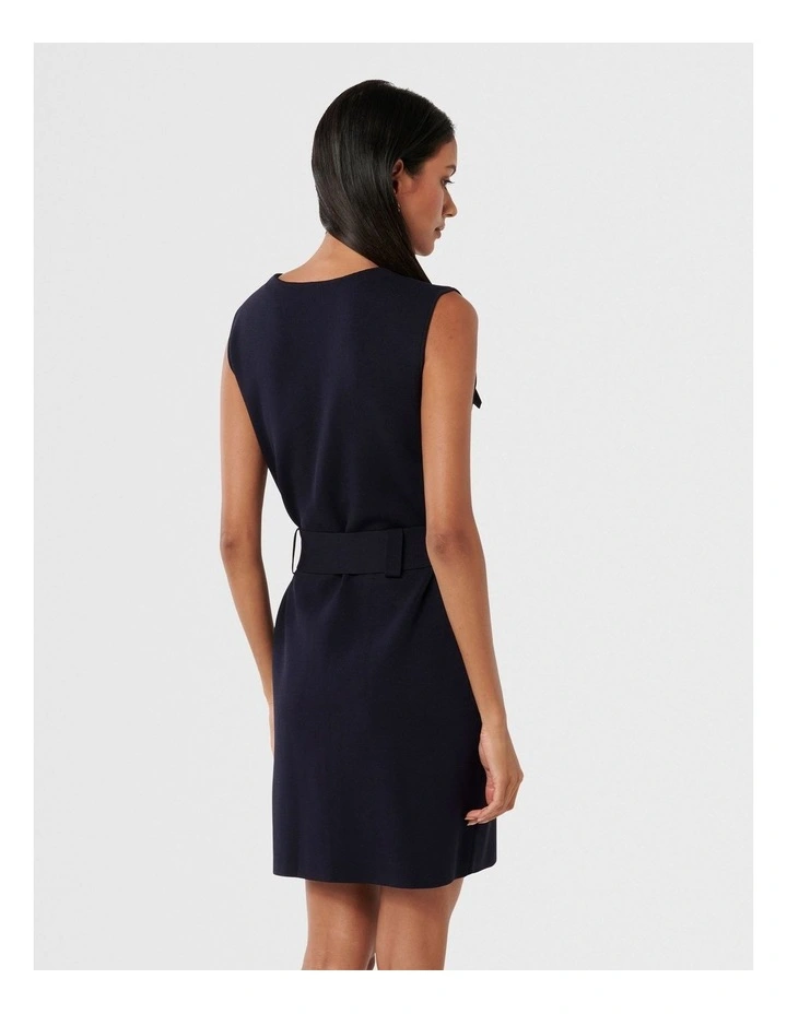 Parker Luxe Utility Mini Dress in Navy image 2