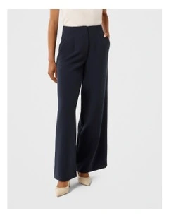 Freya High Waist Wide Leg Pants in Navy