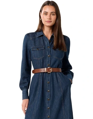 Elizabeth Denim Dress in Blue