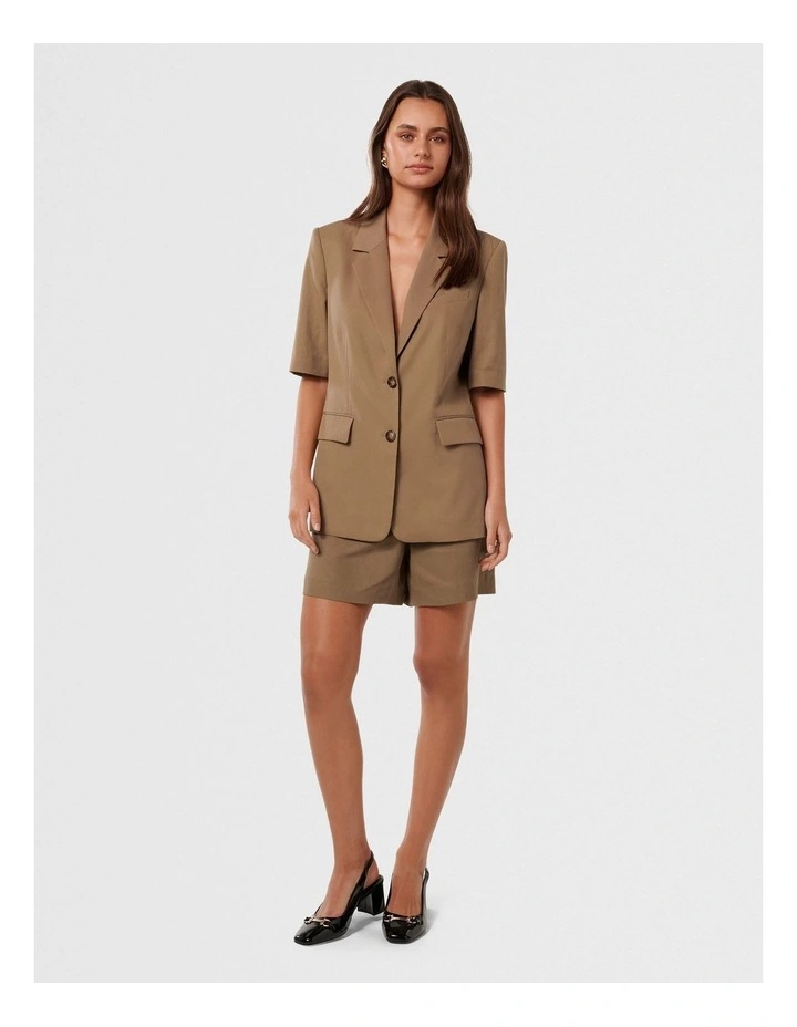 Bowie Short Sleeves Jacket in Brown image 5