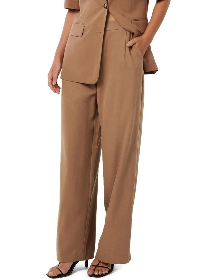 Bowie Wide Leg Pant in Brown image 3