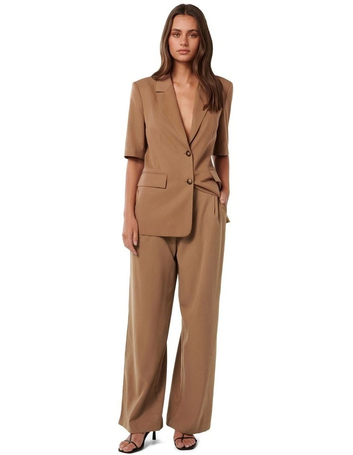 Bowie Wide Leg Pant in Brown image 5