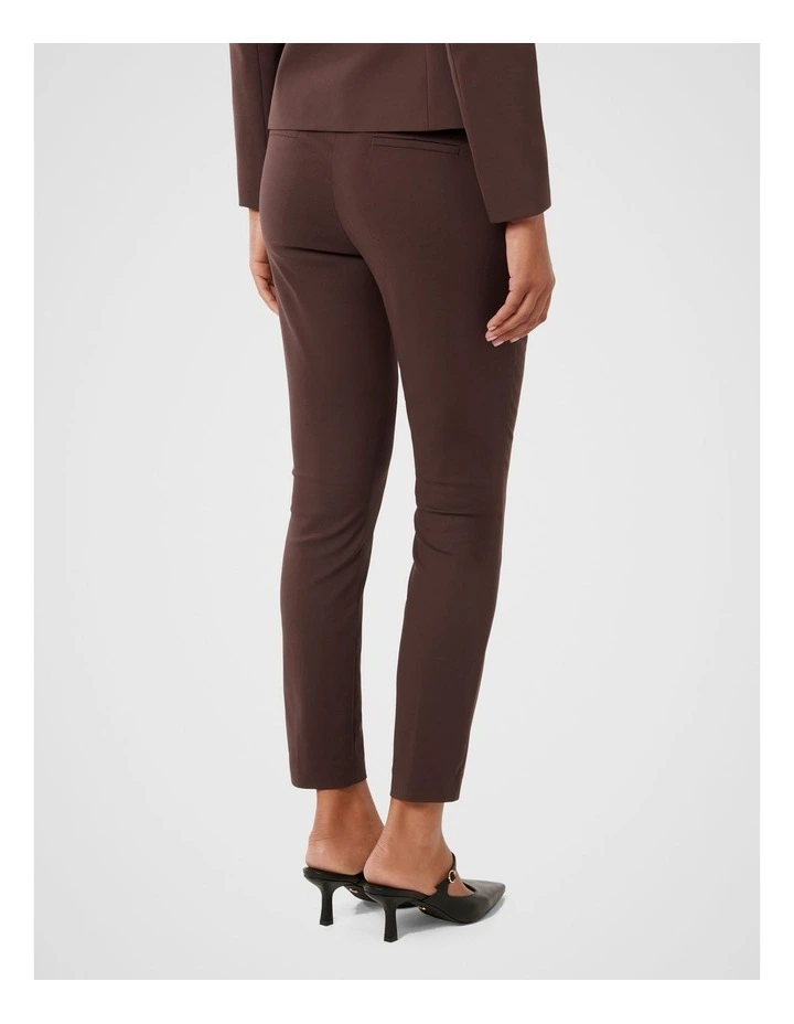 Grace Slim Pants in Brown image 2
