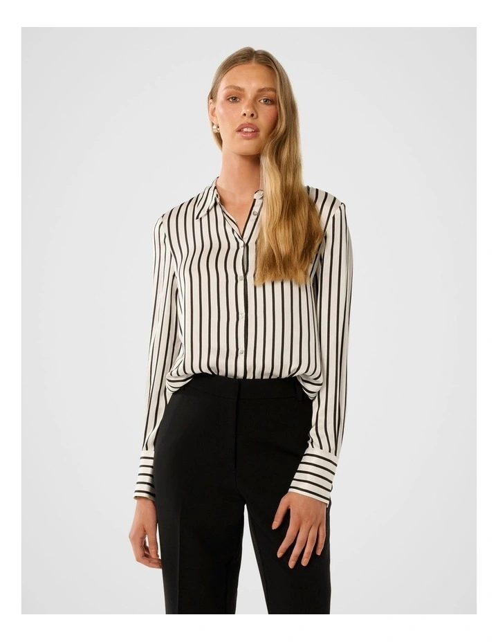 Coco Satin Shirt in Multi image 1