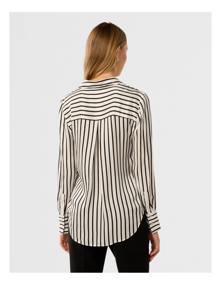 Coco Satin Shirt in Multi image 2