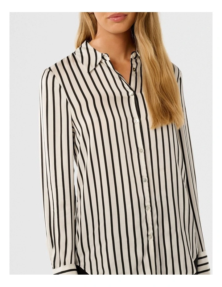 Coco Satin Shirt in Multi image 4