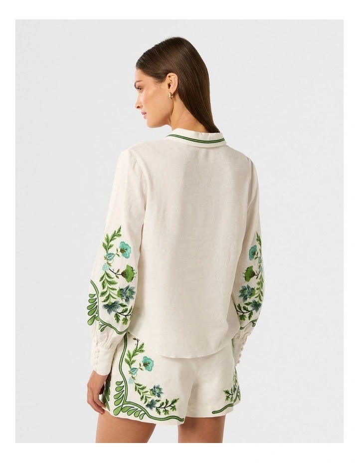 Rosalia Button Shirt in White image 2