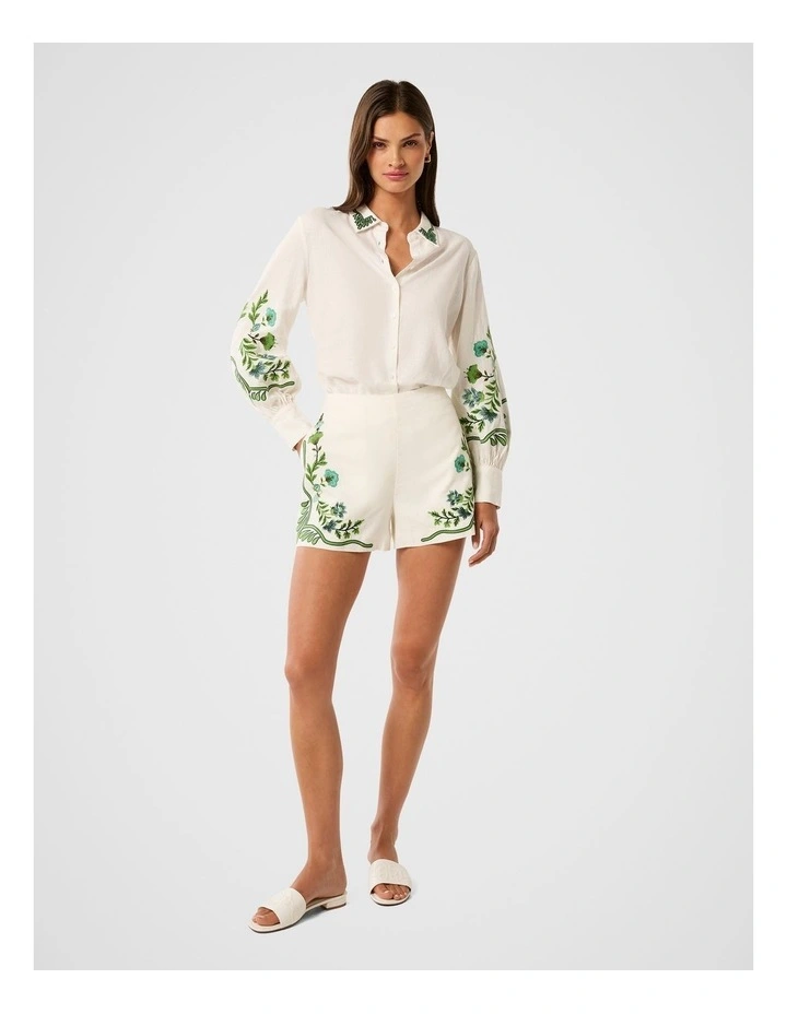 Rosalia Button Shirt in White image 5