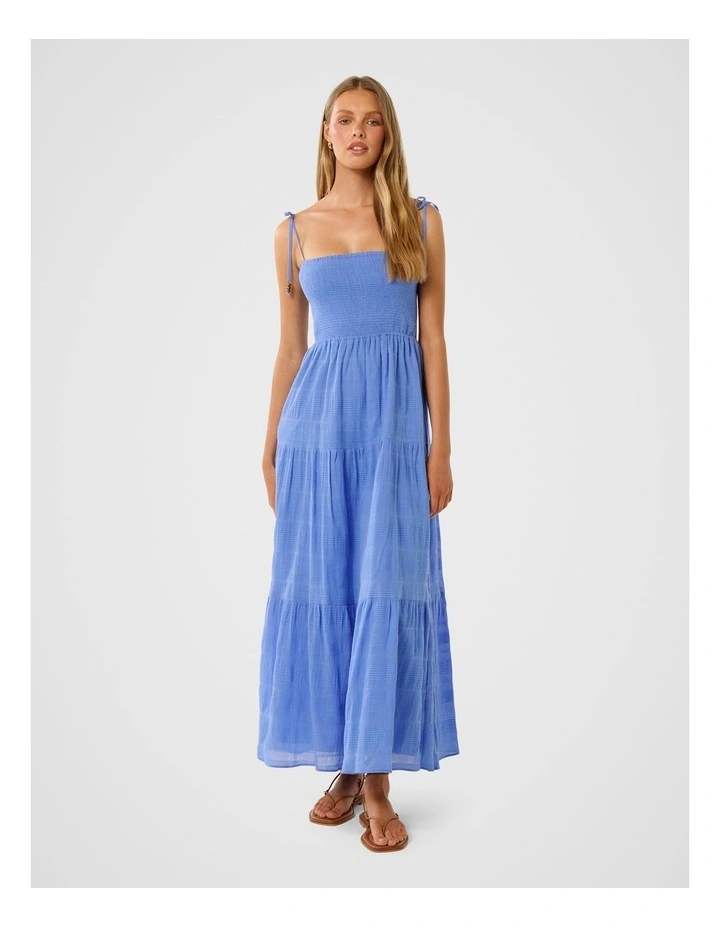 Morgan Printed Midi Dress in Red image 1