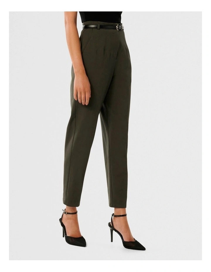 Terry Tapered Pant in Green image 3