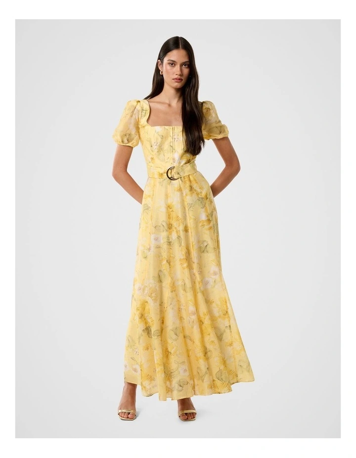 Marigold Panel Midi Dress in Multi image 1