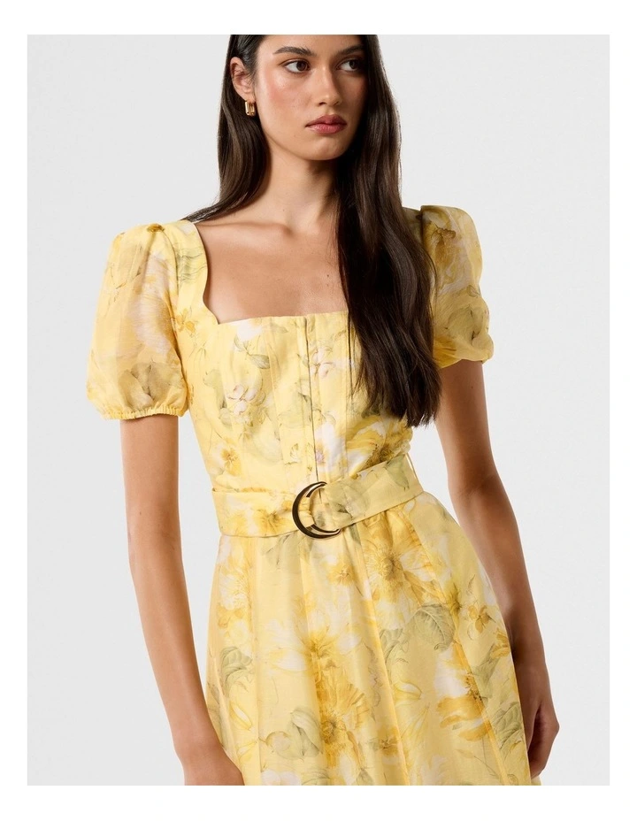 Marigold Panel Midi Dress in Multi image 4