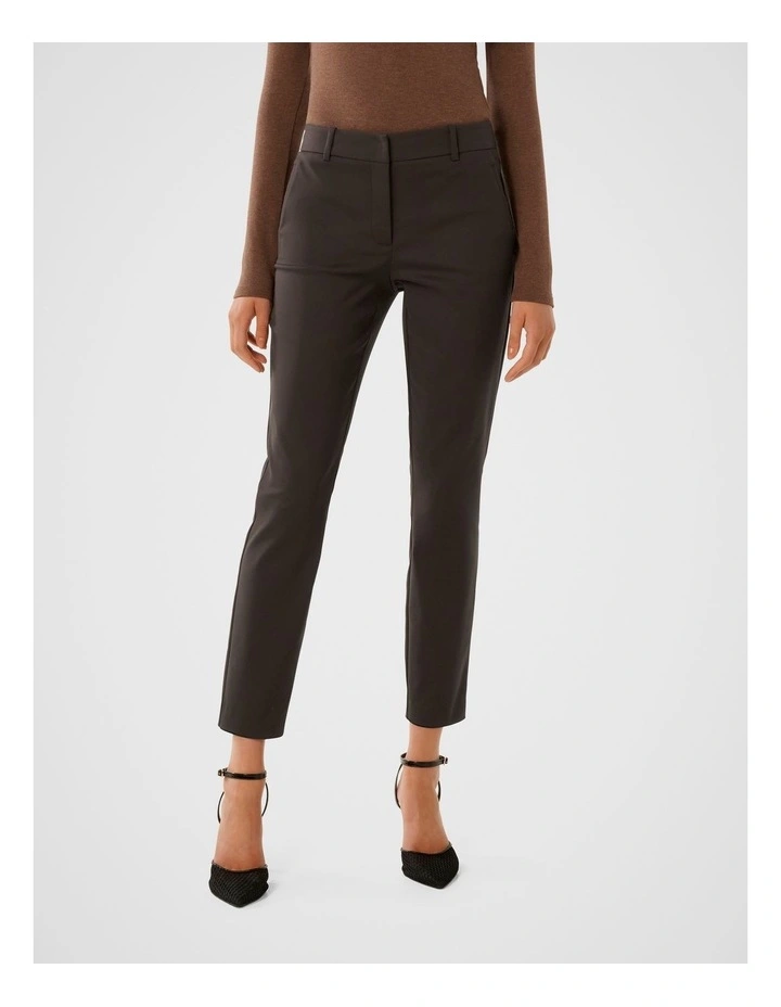 Grace 7/8th Slim Pants in Brown image 1