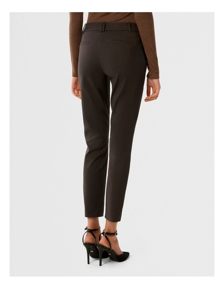 Grace 7/8th Slim Pants in Brown image 2