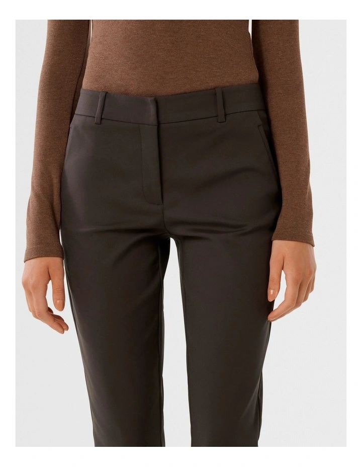 Grace 7/8th Slim Pants in Brown image 4