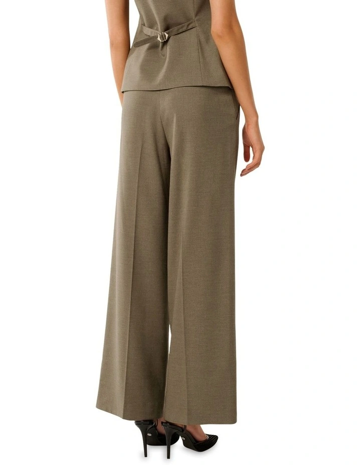 Frieda High Waist Wide Leg Pants in Beige image 2