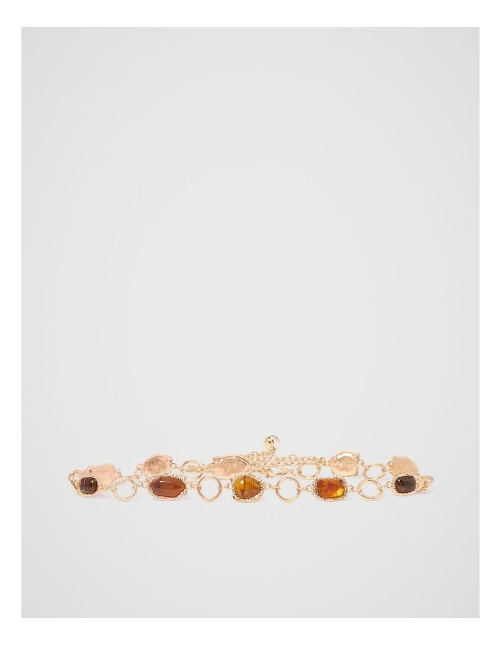 Saige Stone Chain Belt in Multi image 1