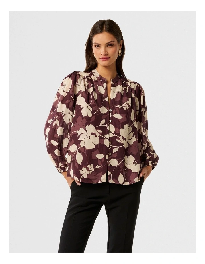 Adaline Printed Blouse in Multi image 1