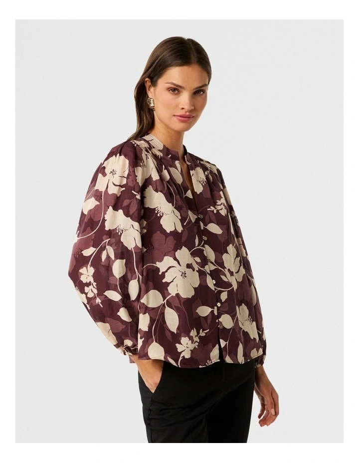 Adaline Printed Blouse in Multi image 3